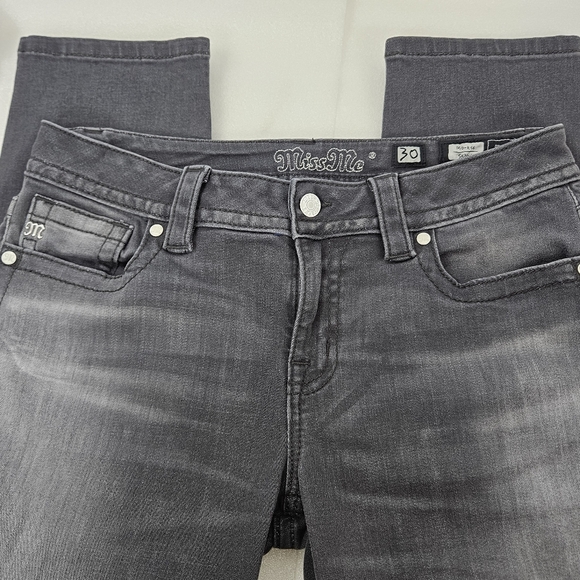 Miss Me gray ombre mid rise skinny jeans size 30 - Picture 4 of 13